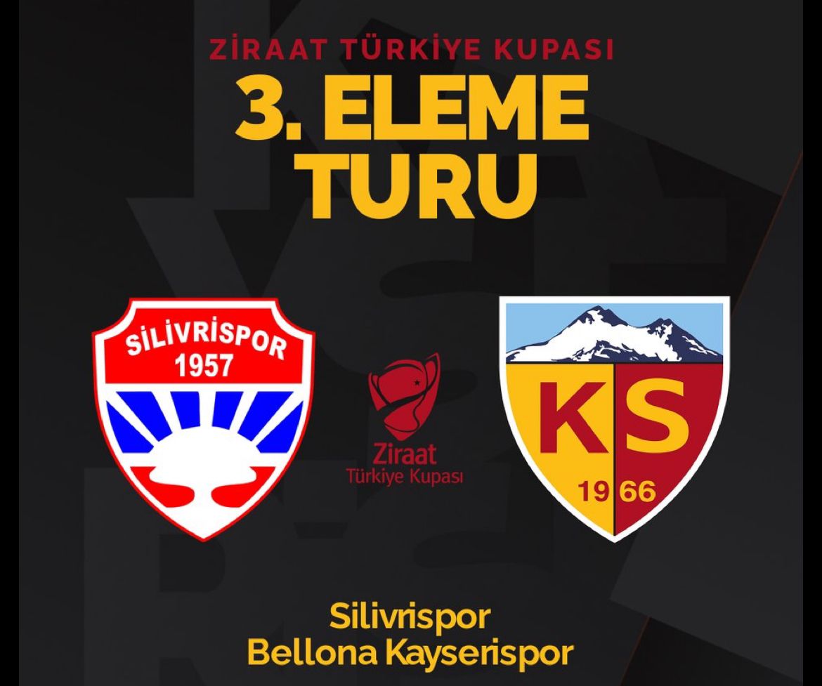 Kayserispor Türkiye Kupası’nda Silivrispor ile eşleşti